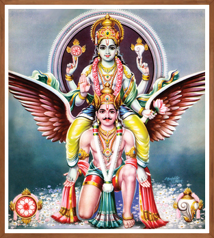 Maha Vishnu in Garudavahana